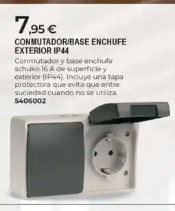 BigMat Conmutador/base enchufe exterior ip44 oferta