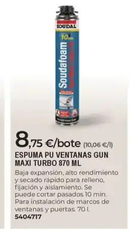 BigMat Espuma pu ventanas gun maxi turbo oferta