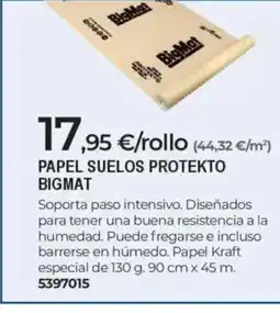 BigMat BIGMAT Papel suelos protekto oferta