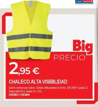 BigMat Chaleco alta visibilidad oferta