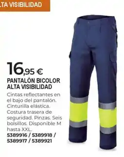 BigMat Pantalón bicolor alta visibilidad oferta
