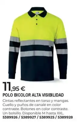 BigMat Polo bicolor alta visibilidad oferta
