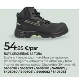 BigMat Bota seguridad s3 toba oferta