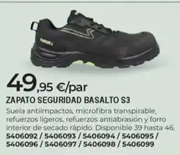 BigMat Zapato seguridad basalto s3 oferta
