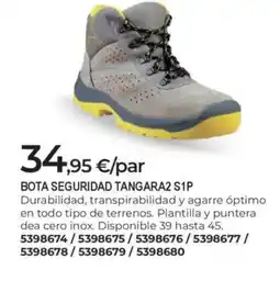 BigMat Bota seguridad tangara2 s1p oferta