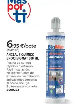 BigMat BIGMAT Anclaje químico epoxi oferta