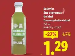 Lidl SOLEVITA Suc espremut de kiwi oferta