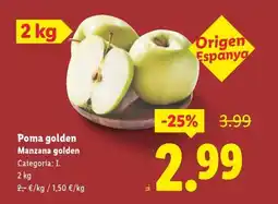 Lidl Poma golden Manzana golden oferta