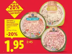 Lidl CHEF SELECT Pizza fresa de pernil i formatge oferta