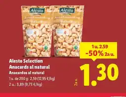 Lidl Alesto Selection Anacards al natura oferta