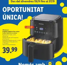 Lidl SILVERCREST Fregidora digital d'aire calent oferta