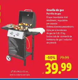 Lidl Graella de gas oferta