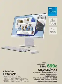 El Corte Inglés LENOVO All-in-One oferta