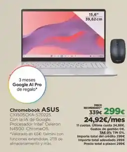 El Corte Inglés ASUS Chromebook oferta