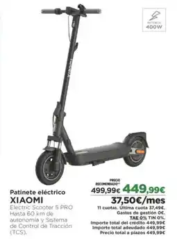 El Corte Inglés XIAOMI Patinete eléctrico oferta