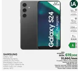 El Corte Inglés SAMSUNG Galaxy S24 oferta