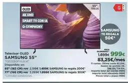 El Corte Inglés SAMSUNG 55" Televisor OLED oferta