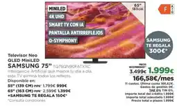 El Corte Inglés SAMSUNG 75" Televisor Neo QLED MiniLED oferta