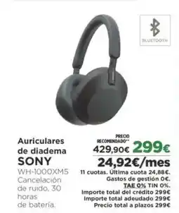 El Corte Inglés SONY Auriculares de diadema oferta