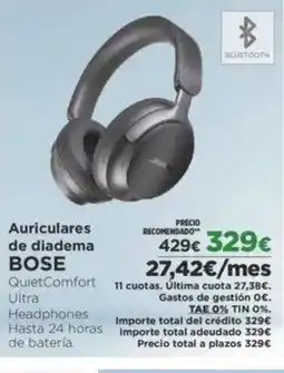 El Corte Inglés BOSE Auriculares de diadema oferta