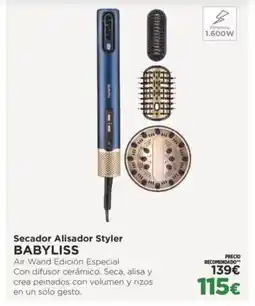 El Corte Inglés BABYLISS Secador Alisador Styler oferta