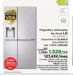 El Corte Inglés LG Frigorífico Americano No Frost oferta