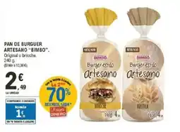 E.Leclerc BIMBO Pan de burguer artesano oferta