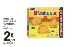 E.Leclerc ARTIACH Galletas dinosaurus oferta