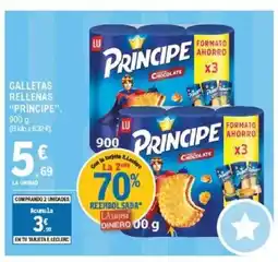 E.Leclerc PRÍNCIPE Galletas rellenas oferta