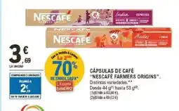E.Leclerc NESCAFÉ FARMERS ORIGINS Cápsulas de café oferta