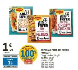 E.Leclerc MAGGI Especias para air fryer oferta
