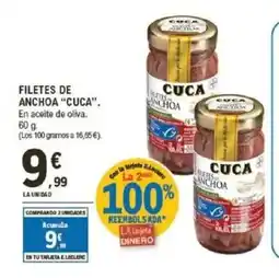 E.Leclerc CUCA Filetes de anchoa oferta