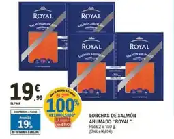 E.Leclerc ROYAL Lonchas de salmón ahumado oferta