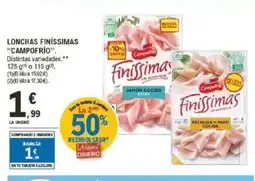 E.Leclerc CAMPOFRÍO Lonchas finissimas oferta