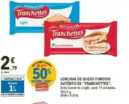 E.Leclerc TRANCHETTES Lonchas de queso fundido auténticos oferta
