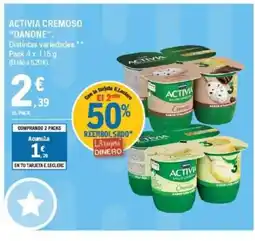 E.Leclerc ACTIVIA Cremoso oferta