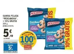 E.Leclerc PESCANOVA Gamba pelada oferta