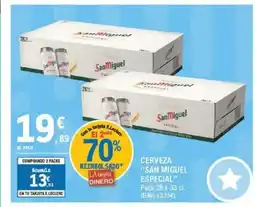E.Leclerc SAN MIGUEL Cerveza especial oferta