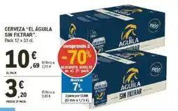 E.Leclerc EL ÁGUILA Cerveza sin filtrar oferta