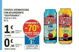 E.Leclerc DESPERADOS Cerveza aromatizada con aguardiente oferta