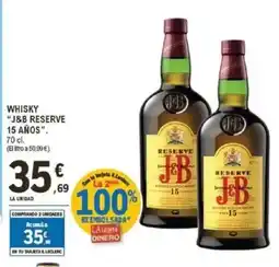 E.Leclerc J&B Whisky oferta