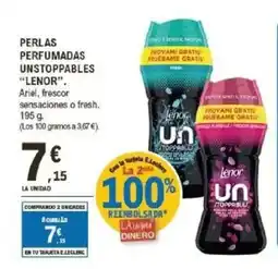 E.Leclerc LENOR Perlas perfumadas unstoppables oferta
