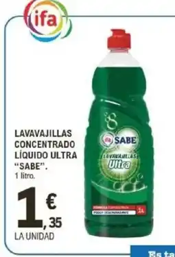 E.Leclerc SABE Lavavajillas concentrado líquido ultra oferta