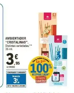 E.Leclerc CRISTALINAS Ambientador oferta