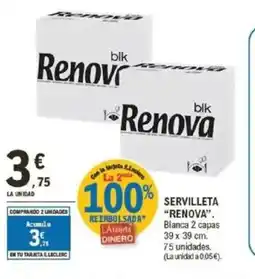 E.Leclerc RENOVA Servilleta oferta
