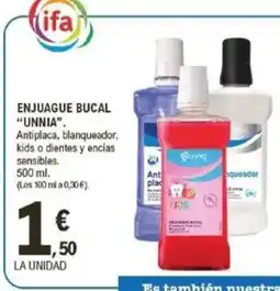 E.Leclerc UNNIA Enjuage bucal oferta