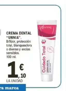 E.Leclerc UNNIA Crema dental oferta