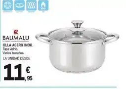 E.Leclerc BAUMALU Olla acero inox oferta