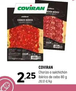 Coviran COVIRAN Chorizo o salchichón ibérico de cebo oferta