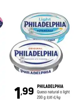 Coviran PHILADELPHIA Queso natural o light oferta
